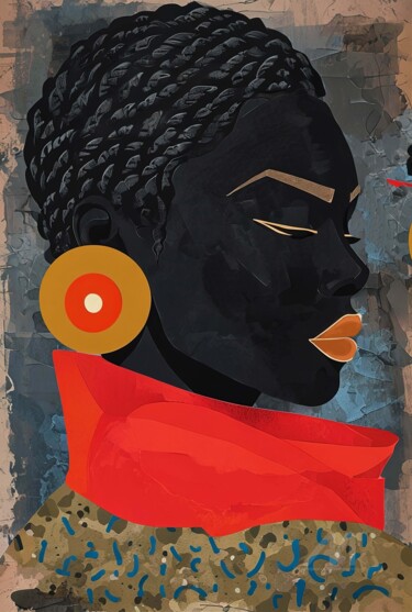 Arts numériques intitulée "Wrapped in Fire -Af…" par Deanna Che Lyn, Œuvre d'art originale, Peinture numérique