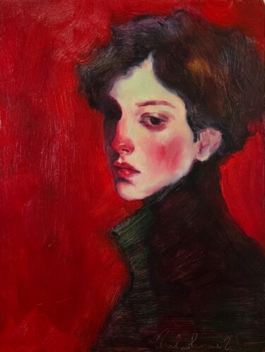 绘画 标题为“The Silence inside” 由Isolde Pavlovskaya, 原创艺术品, 油 安装在木质担架架上