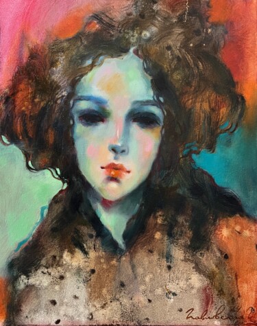 绘画 标题为“The Secret of the s…” 由Isolde Pavlovskaya, 原创艺术品, 油 安装在木质担架架上