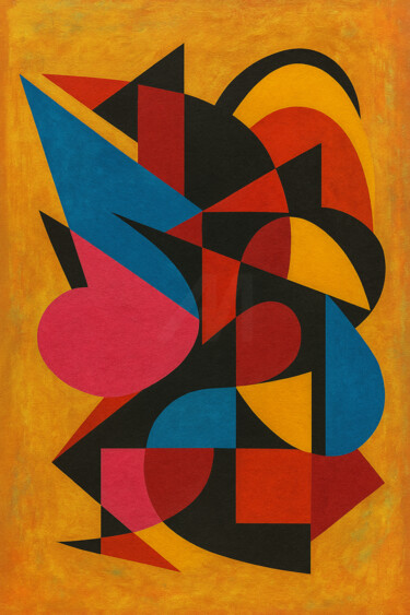 数字艺术 标题为“Fusion Solaire N°2” 由Yahya Ahssaini, 原创艺术品, 数字油画