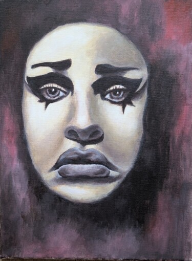 绘画 标题为“The girl's face.” 由Ihor Miroshnycnenko (Miro), 原创艺术品, 丙烯