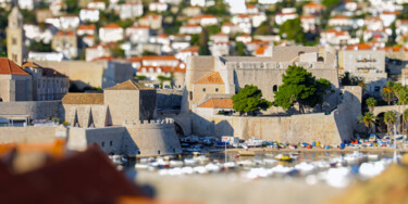 摄影 标题为“Mini Dubrovnik” 由Michel Kergonna, 原创艺术品, 数码摄影 安装在铝上