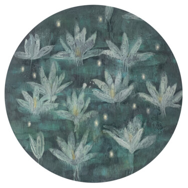 绘画 标题为“Lights of Forest La…” 由Svetlana Rumak, 原创艺术品, 丙烯 安装在木质担架架上