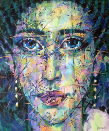 绘画 标题为“PORTRAIT E.” 由Aleksandr Ilichev, 原创艺术品, 丙烯