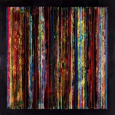 绘画 标题为“Vertical I” 由James Chiew, 原创艺术品, 颜料 安装在铝上