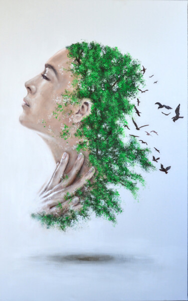 绘画 标题为“„Echo der Natur“” 由Sergej Rylov, 原创艺术品, 丙烯 安装在木质担架架上