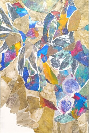 拼贴 标题为“Oiseaux de paradis” 由Montserrat Garcia, 原创艺术品, 丙烯