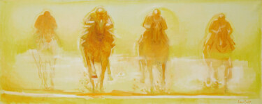 绘画 标题为“A Day at the Races…” 由Alexander Levich, 原创艺术品, 油
