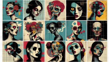 Digital Arts titled "FEMME-FATALE 005" by Karavix, Original Artwork, AI generated image