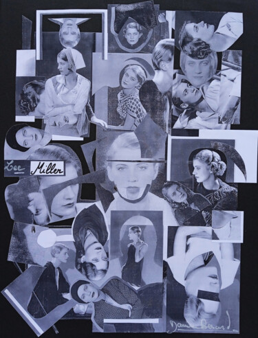 Lee Miller 拼贴 标题为“Lee Miller” 由Damien Berrard, 原创艺术品, 拼贴