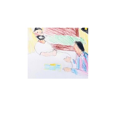 绘画 标题为“Table” 由Irfan Ajvazi, 原创艺术品, 铅笔