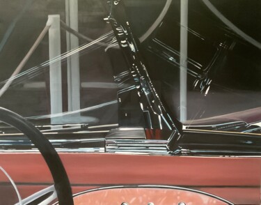 绘画 标题为“Mercedes benz 540 k…” 由Gilbert Duchamp, 原创艺术品, 丙烯 安装在木质担架架上