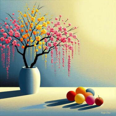 Digital Arts titled "Pompones del alma s…" by Rogo Lino, Original Artwork, AI generated image Mounted on artwork_cat.