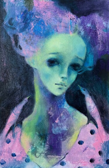 绘画 标题为“Secrets of the Soul…” 由Isolde Pavlovskaya, 原创艺术品, 油 安装在纸板上