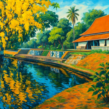 Printmaking titled "Heritage Pathway by…" by Patrick John Bennett (Patrice), Original Artwork, Digital Photography