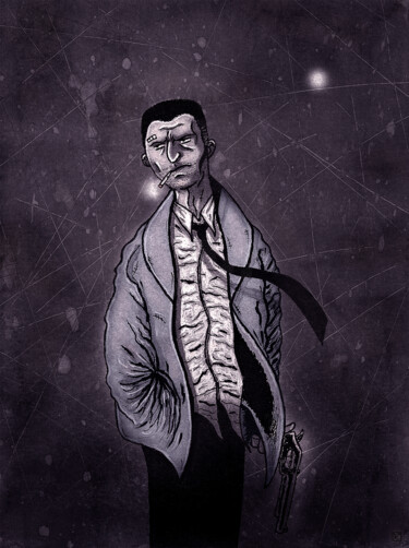 James 数字艺术 标题为“James” 由Zaur Romanov, 原创艺术品, 墨