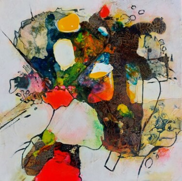 "REF 15-25 - Contras…" başlıklı Tablo Jeanne tarafından, Orijinal sanat, Akrilik Ahşap Sedye çerçevesi üzerine monte edilmiş