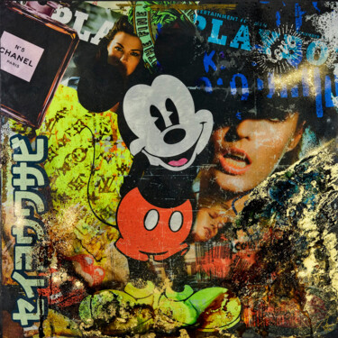 绘画 标题为“Mickey Mouse” 由James Chiew, 原创艺术品, 2D数字工作 安装在铝上