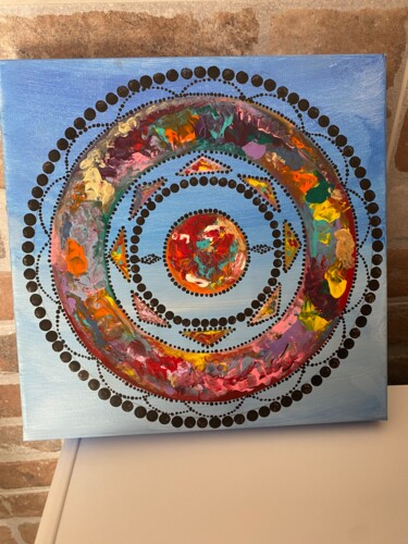 绘画 标题为“Mandala of eternal…” 由Klementyna Krzal, 原创艺术品, 丙烯