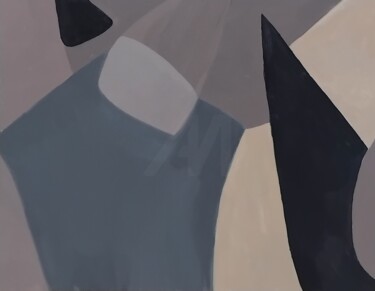 Painting titled "Assenza e presenza" by Alessandra Bisi, Original Artwork, Acrylic Mounted on Cardboard