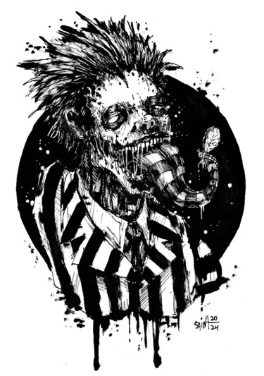 图画 标题为“Mr. Beetlejuice” 由Аксенов Руслан, 原创艺术品, 丙烯