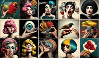 Digital Arts titled "FEMME-FATALE 030" by Karavix, Original Artwork, AI generated image