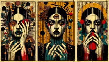 Digital Arts titled "FEMME-FATALE 031" by Karavix, Original Artwork, AI generated image