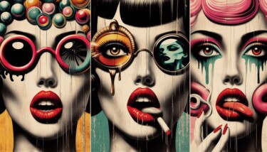Digital Arts titled "FEMME-FATALE 033" by Karavix, Original Artwork, AI generated image
