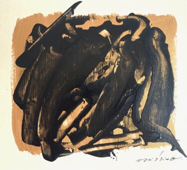 图画 标题为“An ordered abyss 1” 由Altone Mishino, 原创艺术品, 丙烯 安装在纸板上