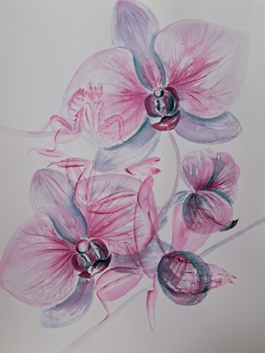 绘画 标题为“Orchid wings” 由Yana Bila, 原创艺术品, 水彩