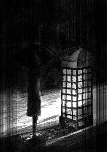 Pintura titulada "La Decisión" por Salsor, Obra de arte original, Acuarela