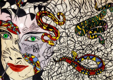 绘画 标题为“Transforming into M…” 由Małgorzata Wartołowicz (Margot Sophie), 原创艺术品, 水粉