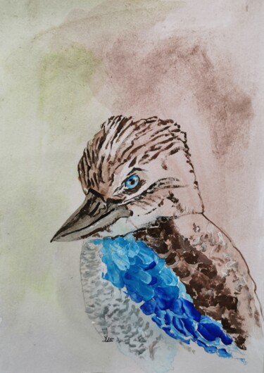 绘画 标题为“Australian Kookabur…” 由Dieter Becker, 原创艺术品, 丙烯