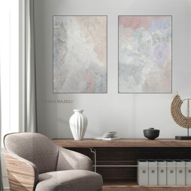 绘画 标题为“"White Abstract Air…” 由Vafa Majidli, 原创艺术品, 丙烯