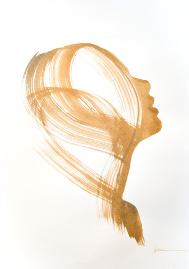 Whispers in Amber 图画 标题为“Whispers in Amber” 由Nicol Vacaru, 原创艺术品, 墨