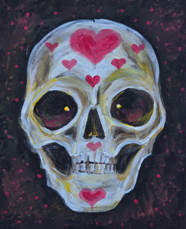 Painting titled "Портрет любимой" by Sergej Vasil Ev, Original Artwork, Acrylic