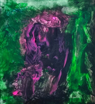 绘画 标题为“Neon Pink - 1” 由Milto Sideris, 原创艺术品, 丙烯