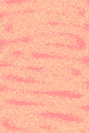 数字艺术 标题为“Tender Peachy Abstr…” 由Vafa Majidli, 原创艺术品, 数字油画