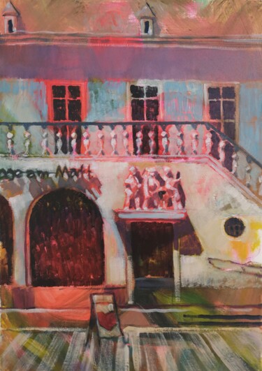 绘画 标题为“Passage am Markt, R…” 由Olga David, 原创艺术品, 油 安装在木质担架架上