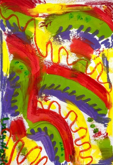 Pintura titulada "Marmalade world Pop…" por Lucy Nosfy, Obra de arte original, Acrílico