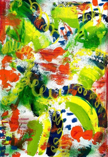 Painting titled "The pulse of color…" by Lucy Nosfy, Original Artwork, Acrylic