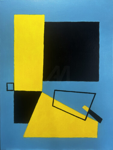 Painting titled "CAUGHT" by Hou Soon Ming, Original Artwork, Acrylic