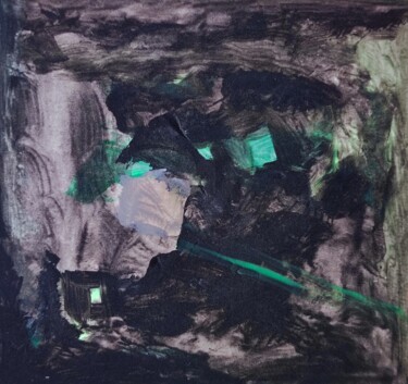 Pintura intitulada "Neon Green - 34" por Milto Sideris, Obras de arte originais, Acrílico