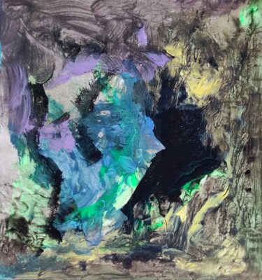 Pintura intitulada "Neon Green - 44" por Milto Sideris, Obras de arte originais, Acrílico