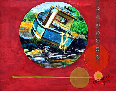Malarstwo zatytułowany „07BARCO DO THIAGO” autorstwa Eduardo Marques De Jesus, Oryginalna praca, Akryl