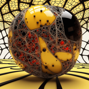 Arte digitale intitolato "Voltur" da Kubicol, Opera d'arte originale, Stampa digitale