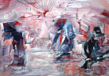 Peinture intitulée "Akashic Records" par Samah Kthar, Œuvre d'art originale, Acrylique