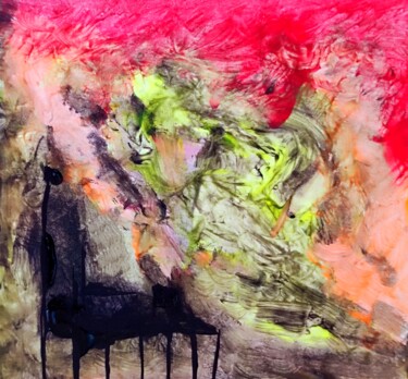 Painting titled "RnZ - Neon Yellow :…" by Milto Sideris, Original Artwork, Acrylic