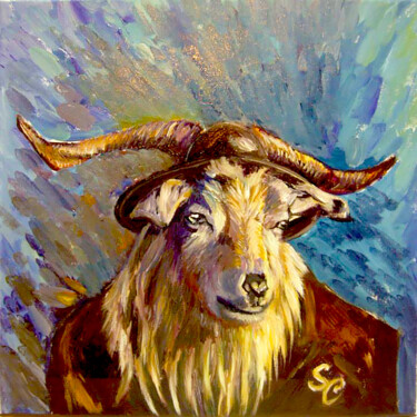 "Boss" başlıklı Tablo Göknil Gümüş Sungurtekin tarafından, Orijinal sanat, Petrol Ahşap Sedye çerçevesi üzerine monte edilmiş