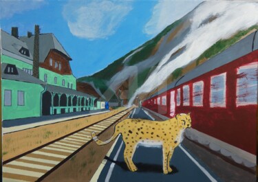 Malerei mit dem Titel "-Ohne Titel-" von Tarvo Merkällinen, Original-Kunstwerk, Acryl